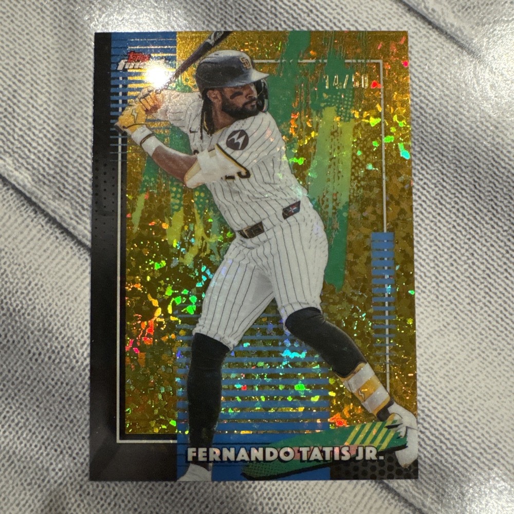 2026 Topps Finest Fernando Tatis Jr. Gold Mini Diamond Refractor 48/50